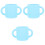 3St Baby Waterbeker Van Siliconen, , Trainingsbeker 3