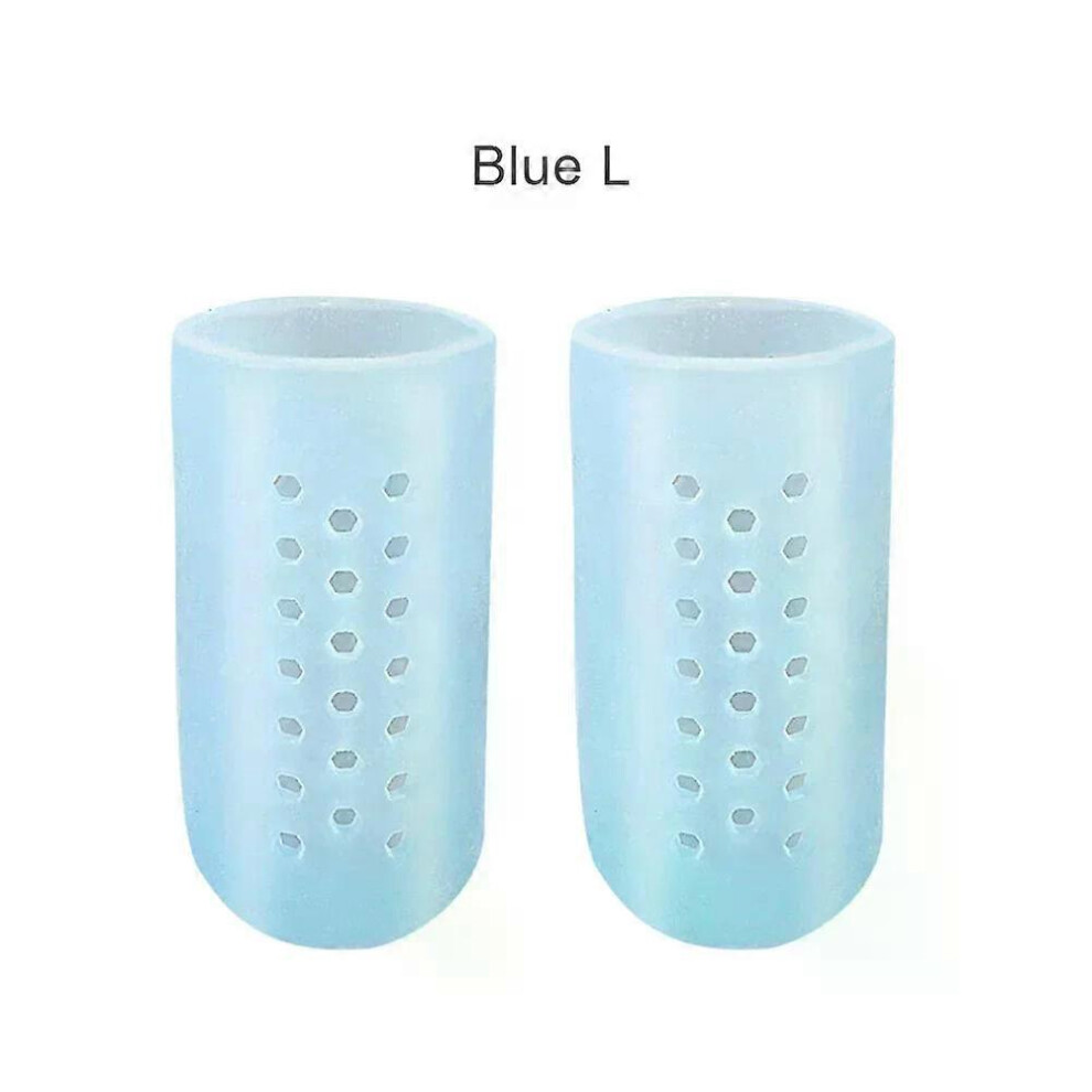 (As show, Purple M) Protecteurs d'orteils respirants, 2 pices, coussinets d'oignon, couvre-orteils en Silicone pour la Protection des ongles incarns
