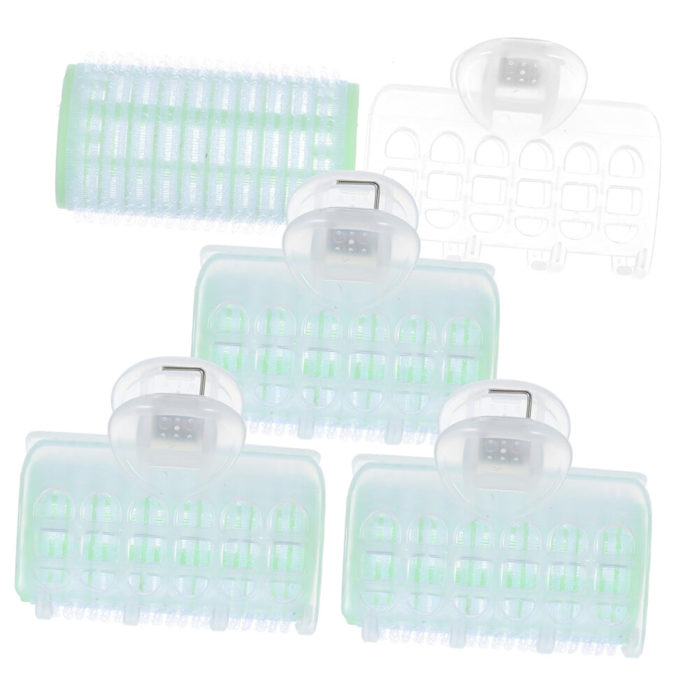 4pcs Self Grip Plastic Hair Rollers for Heatless Curls and Natural Waves Styling