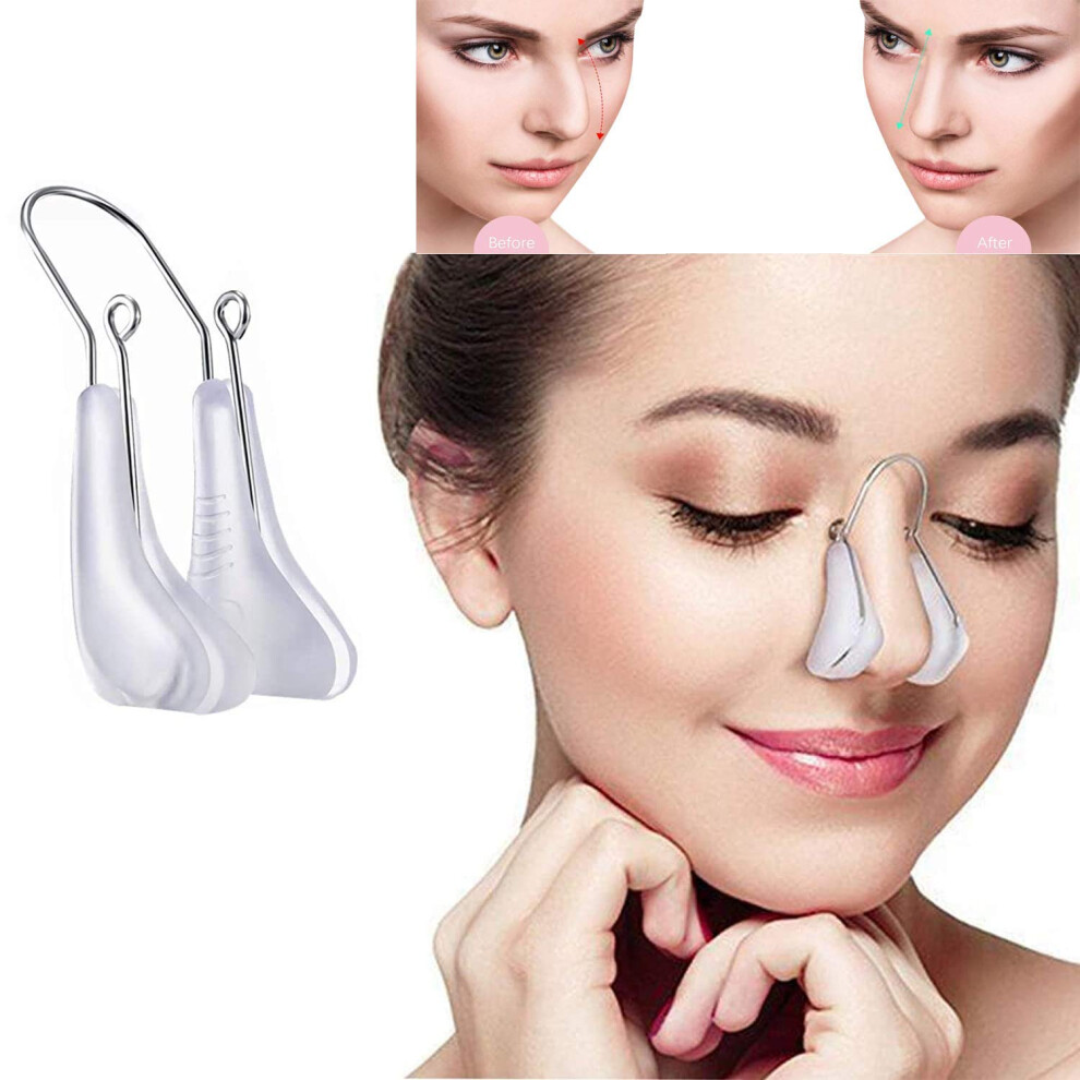 Nose Shaper Clip Silicone Nose Bridge Straightener Pain Lifting Tool for Slimming and Reshaping