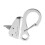 'Durable Anchor Hook for Jet Skis with Quick Release Function Supports 8000 Pounds Silver 0.375in' 1