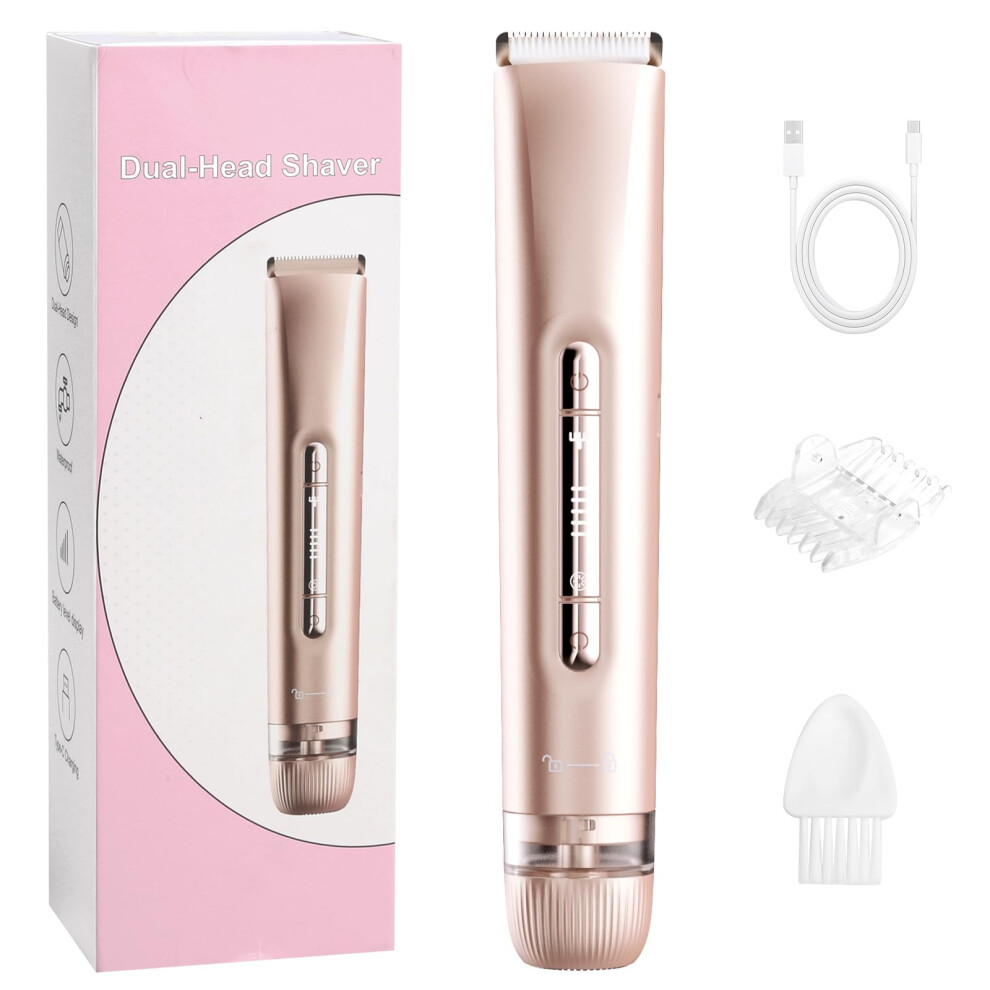 Electric Shaver for Women, 3in1 Wet and Dry Body and Bikini Trimmer, USB Rechargeable, IPX7 Waterproof