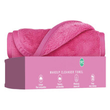 Makeup Remover Cloths Pink Reusable Soft Towel for Sensitive Skin Deep Gentle Cleansing Travel Friendly