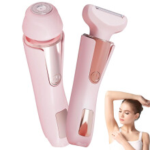 Women's Electric Shaver and Bikini Trimmer, IPX7 Waterproof Wet Dry, 2 in 1, Rechargeable Cordless