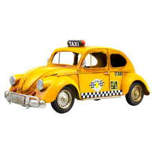 3Stk Taxi Modell Auto Gelb Metall Vintage Sammler