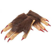 2Paare Latex Tierpfoten Für Wolf Kostüm Cosplay