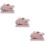 3Stk Runder Papierstanzer Pink Ergonomisch Für Zuhause 10
