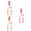 6Pcs Nursing Bottle Cleaner Silicone Brush Pink Plastic Handle 6