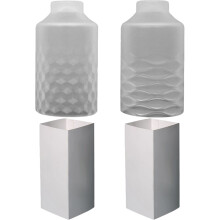 6Sets Duurzame Siliconen Kaarsmallen Wit Voor Creatieve DIY Kaarsen