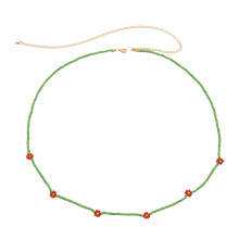 4Stk Daisy Beaded Waist Chain Grün Damen Hüftkette Schmuck