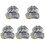 5 Pcs Deep Conditioner Cap Tin Foil Caps For Hair Processing Color 3