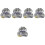5 Pcs Deep Conditioner Cap Tin Foil Caps For Hair Processing Color 5