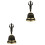 2Stk Handglocke Metall Langlebig Ideal Und Geschenk 5