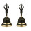 2Stk Handglocke Metall Langlebig Ideal Und Geschenk 4