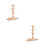 2Pcs Light Brown Bamboo Mug Rack Coffee Holder with Base Mat 8