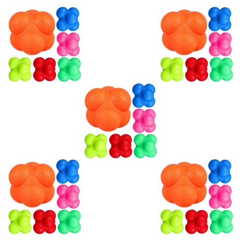 30Pcs Six-Sided Agility Balls Assorted Color for Reaction Training 2