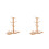 2Pcs Light Brown Bamboo Mug Rack Coffee Holder with Base Mat 4