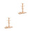 2Pcs Light Brown Bamboo Mug Rack Coffee Holder with Base Mat 6