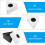8Pièces Logos Microphone ABS Triangulaires Colorés Pour Interview Pro 8