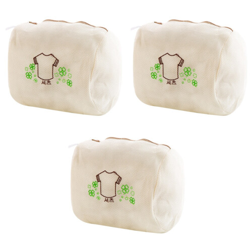 3Pcs Multi Color Laundry Mesh Bags Nylon Protect Delicates 2