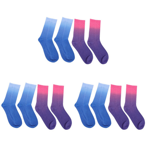 6Paires Coton Tie-Dye Multicolores 1