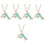 5Pièces Colliers Pendentif Clair Rétro Et Style Unique 5