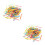 2000Pièces Bâtonnets Bois Popsicle Colorés Usage Manuel Éducatif 3