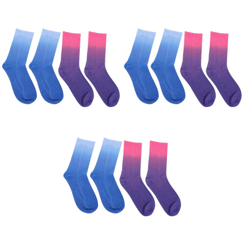 6Paires Coton Tie-Dye Multicolores 2