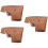 3Pièces Coques Cuir Marron Pour Avec Fixation Ceinture 7