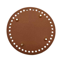 3Pièces Accessoire Fond De Sac Rond En PU Marron, Protection Durable