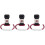 3Pièces Crochets - Poussette Accessoires Rouge 3