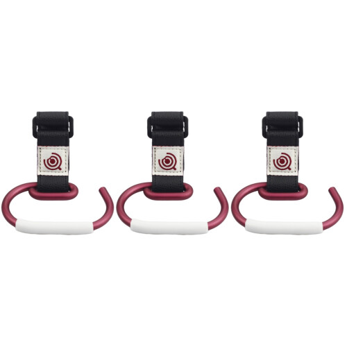 3Pièces Crochets - Poussette Accessoires Rouge 2