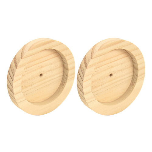 8Pièces Gamelle En Bois Khaki Pour Aliments Hamsters