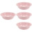 4Pièces Bassine Émaillée Rose Usage Pour 8