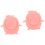 2Pièces Rose Silicone Pour Apprentissage Repas 5