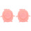 2Pièces Rose Silicone Pour Apprentissage Repas 3