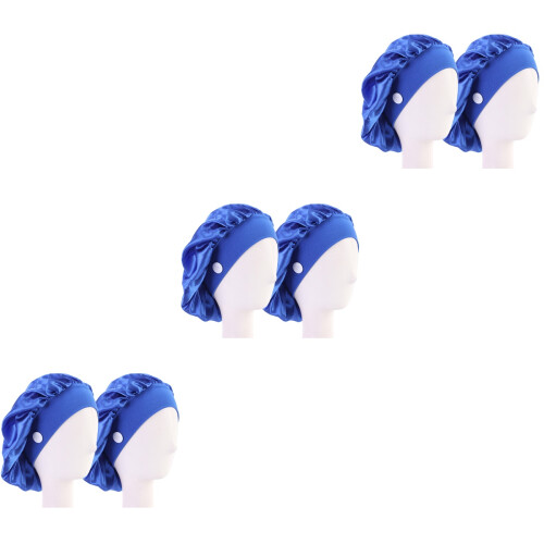 6Pièces Bonnet Élastique À Boutons Pour Usage Sanitaire Durable 1