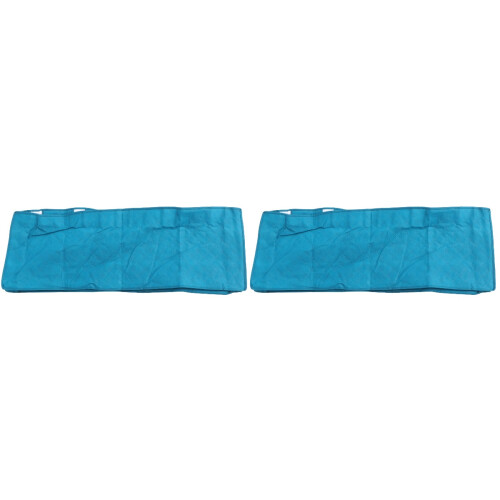 2Pièces Coffret De Rangement Bleu En Tissu Résistant 1