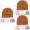 12Pièces Casquettes - Coton, Mixtes Nœud 3