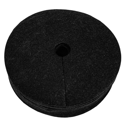 40Pièces Toile Noir Jardin Rond 1