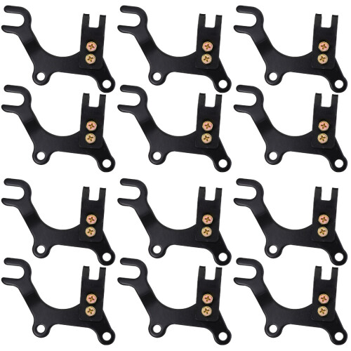 12Pièces Support De À Réglable Accessoire Noir 1
