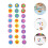 48Pièces Kit Tampons Éponge Peinture Enfants Multicolor Réutilisable 10