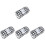 4Pcs Large Capacity Black Pencil Case Portable Multi-Function Bag 2