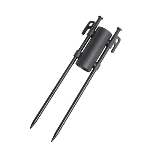 2Sets Multi-Function Sturdy Rod Holder Outdoor Umbrella Base Black