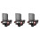 3Pièces Couvre Microphone Anti-Bruit Et Vibration Noir Flexible 4