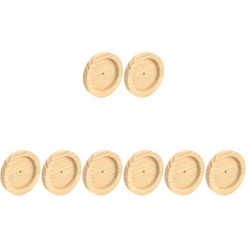 8Pièces Gamelle En Bois Khaki Pour Aliments Hamsters 1