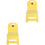 2Pcs Plastic Folding Chair Yellow Portable Step Stool for Garden Use 3