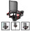 3Pièces Couvre Microphone Anti-Bruit Et Vibration Noir Flexible 9