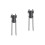 2Sets Multi-Function Sturdy Rod Holder Outdoor Umbrella Base Black 3