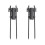 2Sets Multi-Function Sturdy Rod Holder Outdoor Umbrella Base Black 2
